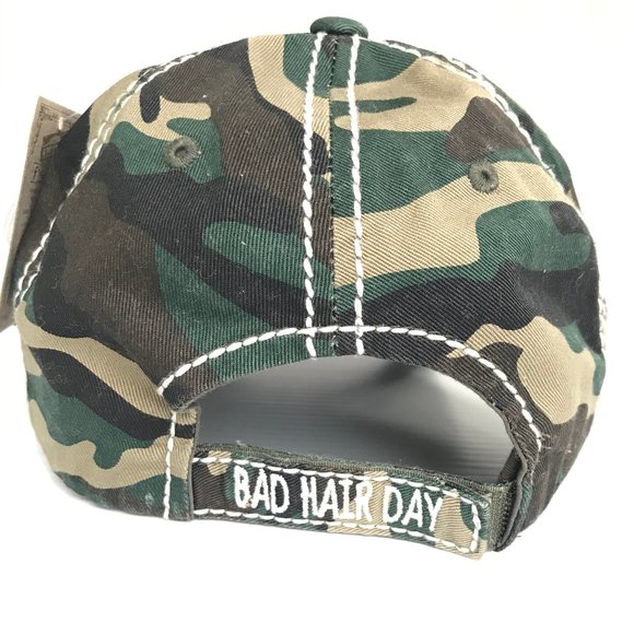 Distressed BAD HAIR DAY hat. Ya know, cuz 2020 - Picture 2 of 3